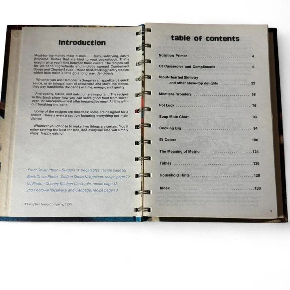 1975 Campbell's Cookbook: Most For The Money Main Dishes Vintage Cookbook‎